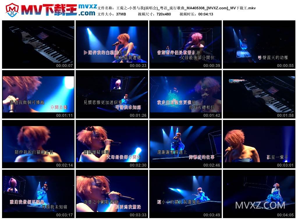 王菀之-小黑与我(演唱会)_粤语_流行歌曲_MA405308